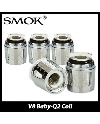 REPUESTO ATOMIZADOR - V8 BABY - Q2 CORE - 0,4 OHM (5 UNIDADES) - SMOK