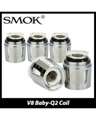 REPUESTO ATOMIZADOR - V8 BABY - Q2 CORE - 0,4 OHM (5 UNIDADES) - SMOK