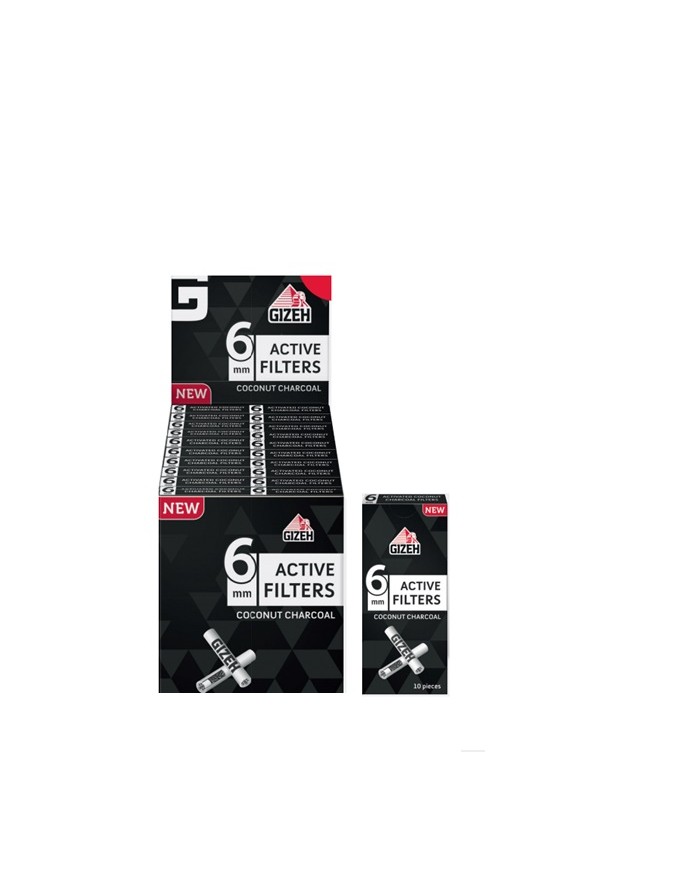 FILTRO CARBON ACTIVO - 6 mm - GIZEH