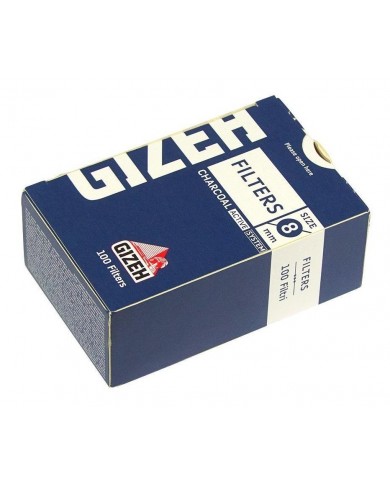 FILTRO ALGODON CON CARBON ACTIVO - 8 mm - GIZEH FILTRO ALGODON CON CARBON ACTIVO - 8 mm - GIZEH